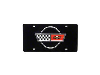 1984-1996 Corvette License Plate With C4 Logo Acrylic