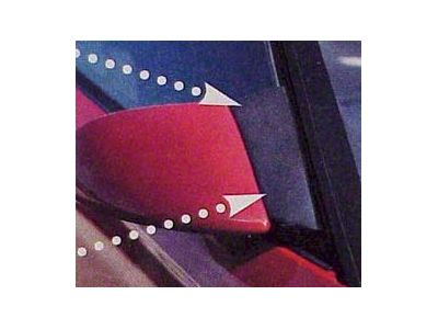 CA 1984-1996 Corvette Mirror Wind Noise Deflectors