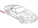 Side Roof Panel Weatherstrip, Coupe, Right, 1984-1996
