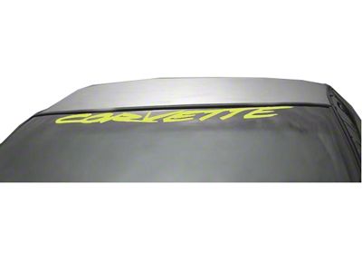 1984-2004 Corvette Windshield Decal Yellow