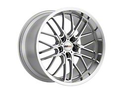 1984-2013 Corvette Cray Eagle 18X9 Silver With Mirror Cut Face & Lip 50mm Offset