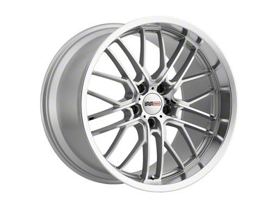 1984-2013 Corvette Cray Eagle 18X9 Silver With Mirror Cut Face & Lip 50mm Offset