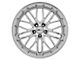 1984-2013 Corvette Cray Eagle 18X9 Silver With Mirror Cut Face & Lip 50mm Offset