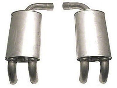 1984 Corvette Mufflers Aluminized Dual Outlet