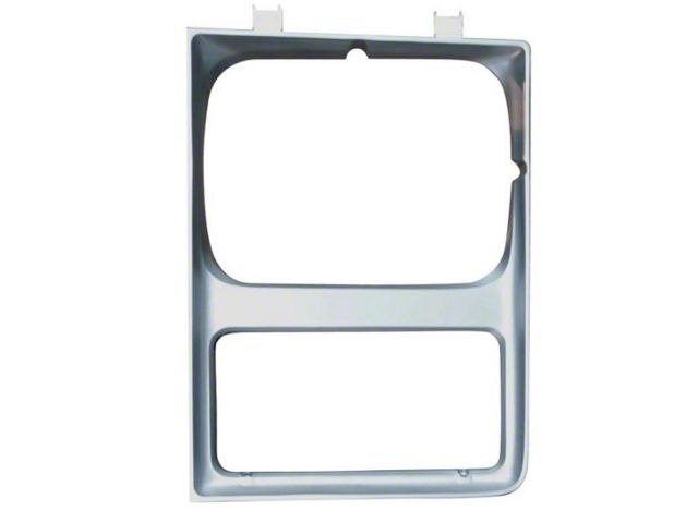 Headlight Bezel, Silver, Left 85-87