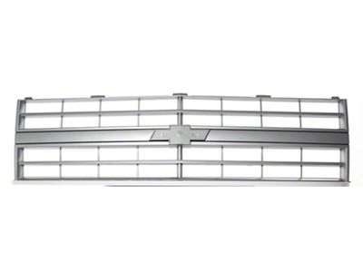 Chevy Grille, Single Headlight Argent 85-87