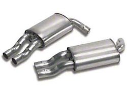 1985-1990 Corvette Mufflers No Drone Aluminized Dual Outlet