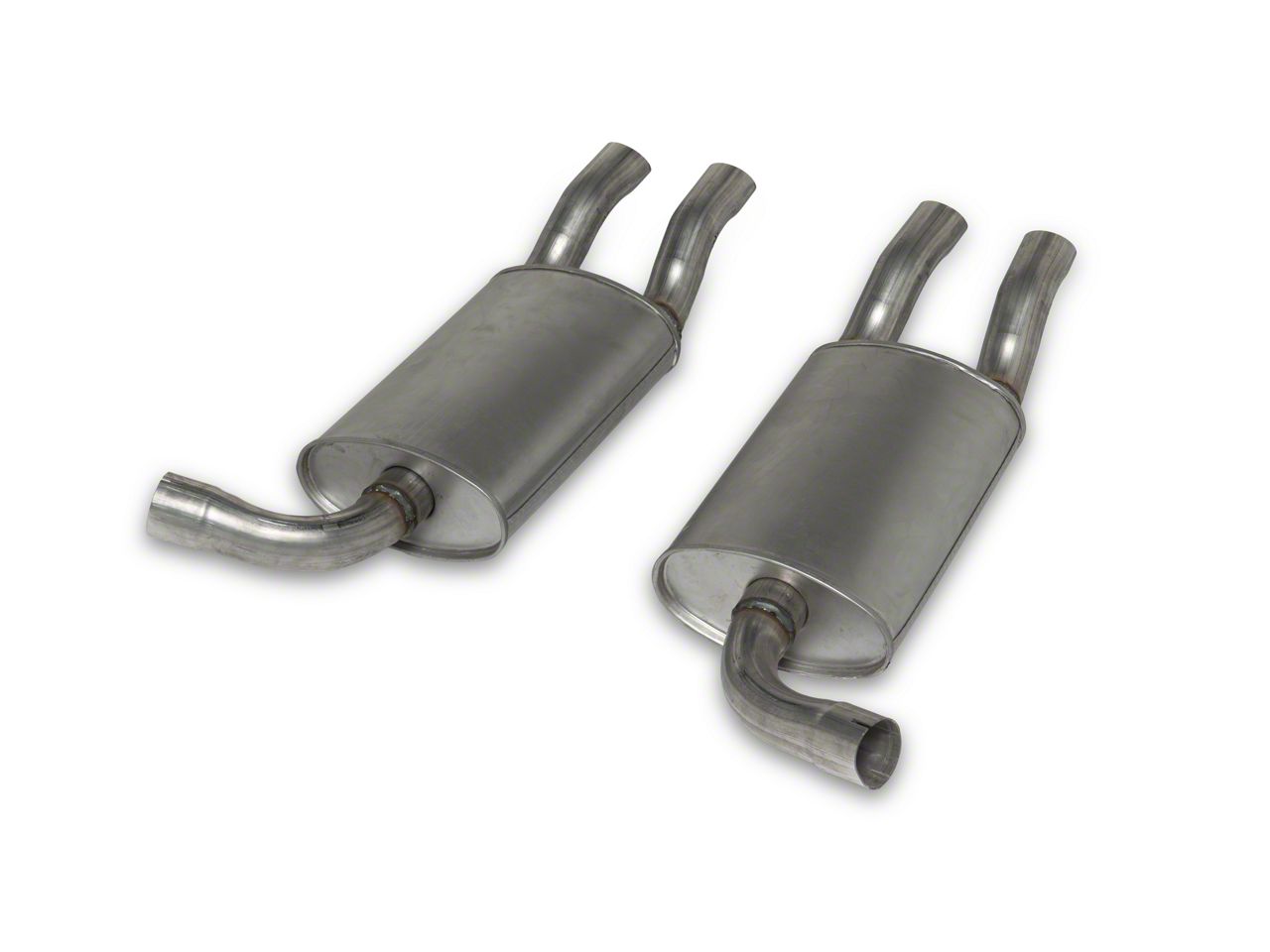 nomenclatur アデレット Ecklers Mufflers No Drone Aluminized Dual Outlet (85-90 Corvette C4)