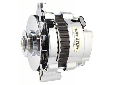 1986-1986 Camaro Alternator; 105 AMP; 1 Wire Or OEM; V Groove Pulley; Exceeds Rigorous Standards; Chrome;