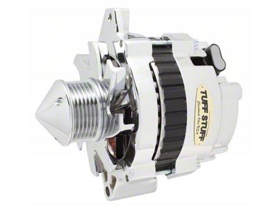 1986-1986 Camaro Silver Bullet Alternator; 160 AMP; 1 Wire Or OEM Hookup; 6 Groove Pulley; Double Wide Heavy Duty Ball Bearings; Bullet Fan; Chrome;