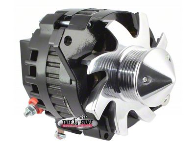 1986-1986 Camaro Silver Bullet Alternator; 160 AMP; 1 Wire Or OEM Hookup; 6 Groove Pulley; Black;