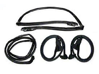 7-Piece Soft Top Weatherstrip Kit For 1986-1996 Chevrolet Convertible - Complete Seal Replacement