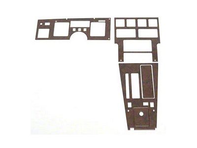 1986-1989 Corvette Dash And Trim Kit For Cars With Automatic Transmission Burlwood