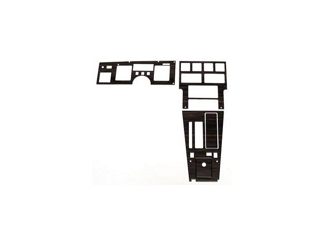 1986-1989 Corvette Dash And Trim Kit For Cars With Automatic Transmission Rosewood