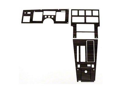 1986-1989 Corvette Dash And Trim Kit For Cars With Automatic Transmission Rosewood