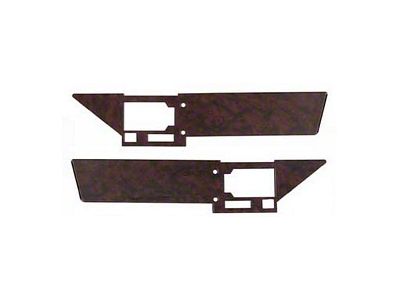 1986-1989 Corvette Door Inserts Burlwood