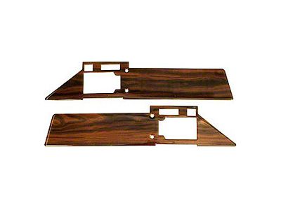 1986-1989 Corvette Door Inserts Rosewood