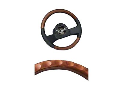 1986-1989 Corvette Steering Wheel Mahogany Finish And Leather Combination Replacement