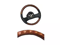 1986-1989 Corvette Steering Wheel Mahogany Finish And Leather Combination Replacement