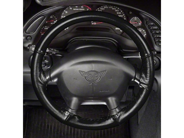 Wheelskin Steering Wheel Cover, Black, 1986-1989