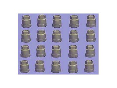 Plastic Lug Nut Caps, Factory Style, Gray, 1986-1990