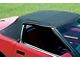 1986-1993 Corvette Convertible Cloth Top With Soft Window Black