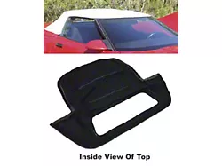 1986-1993 Corvette Convertible Top With Soft Window Black Vinyl