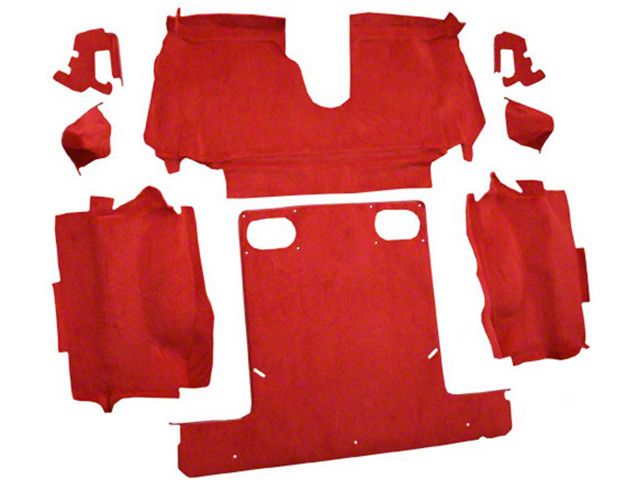 1986-89 Corvette Convertible Auto Custom Carpet Rear Carpet Set