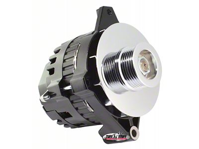 1986 Camaro Alternator; 105 AMP; 1 Wire Or OEM; 6 Groove Pulley; Internal And External Cooling Fans; Black