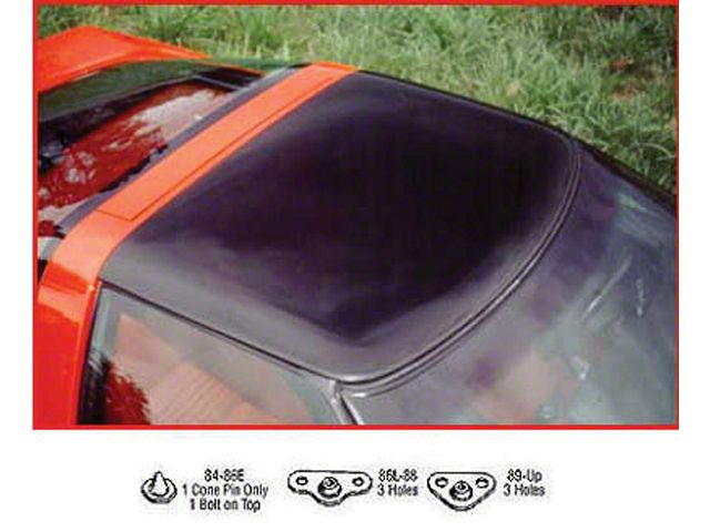 1986L-1988 Corvette Roof Panel, Smoke Gray Acrylic, Show Quality