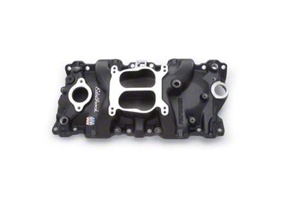 1987-1995 Camaro Edelbrock Performer Intake Small Block Chevy W/ Iron Heads Black