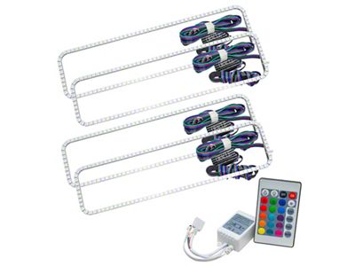 1987-1999 CK Series Pickup SMD ColorSHIFT Simple Halo Kit for Dual Headlight 2274-504 by Oracle Lighting