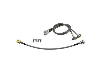 1988-199 Chevy-GMC Truck Brakes Hose Kit, Braided Stainless Steel, Front Disc/Rear Drum, 2WD 1/2-3/4 Ton