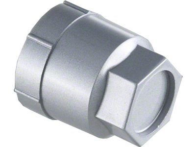 Lug Nut Cover; Silver (90-96 Corvette C4)