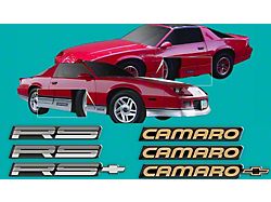 1988-1990 Camaro Base, Sport Coupe & RS Stripe & Emblem Kit