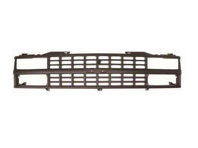 1988-1993 Chevy Truck Grille, Composite Or Dual Headlights-Black