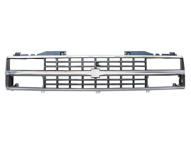 Chv Grille, Blk/Chrome Comp HL 88-93