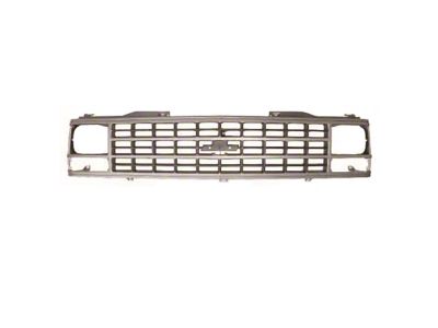 1988-1993 Chevy Truck Grille, Single Headlights-Argent And Gray