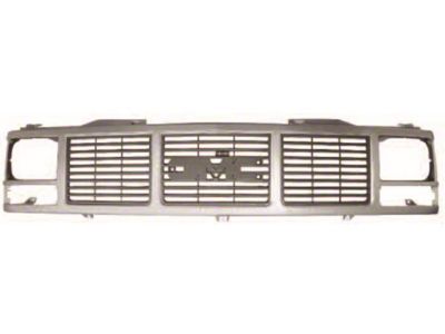 1988-1993 GMC Truck Grille, Single Headlights-Argent