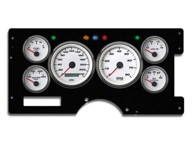New Vintage Gauge Kit GM Truck 88-94 F/S Perf II White New Vintage Gauge Kit GM Truck 88-94 F/S Perf II White