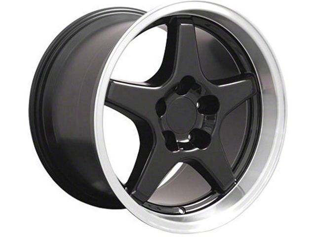 1988-1996 Corvette 17X11 ZR1 Style Deep Dish Wheel Black