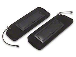 1988-1996 Corvette Sunvisors With Lighted Vanity Mirror Left And Right