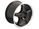 ZR1 Style Gloss Black Machined Wheel; 17x9.5 (88-96 Corvette C4)