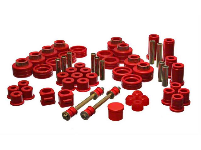 1988-1998 Chevy-GMC Truck Front Master Bushing Set, 4WD, Red