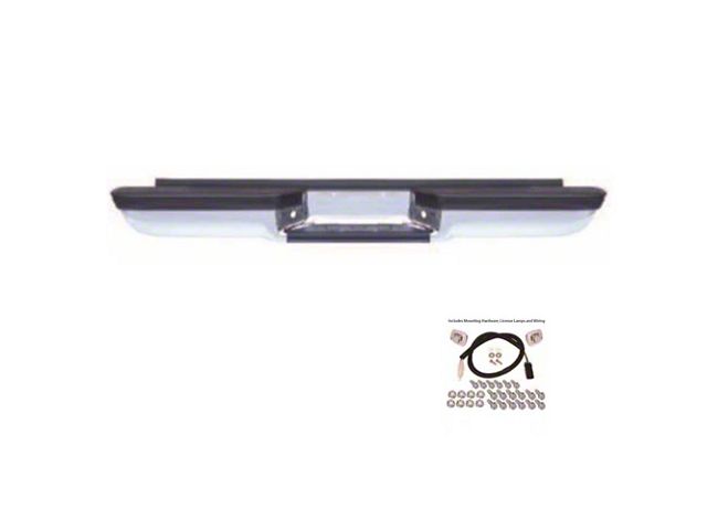 1988-1998 Chevy-GMC Truck Rear Bumper, Chrome With Impact Strip, Fleetside