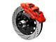 1988-1998 Chevy-GMC C1500 Wilwood AERO6 Front Brake Kit, 5 Lug-6 Piston Red Calipers, 14.25 Drilled And Slotted Rotors-With ABS