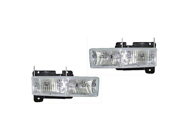 1988-2002 Chevy-GMC Truck Diamond Cut Euro Headlight Assemblies