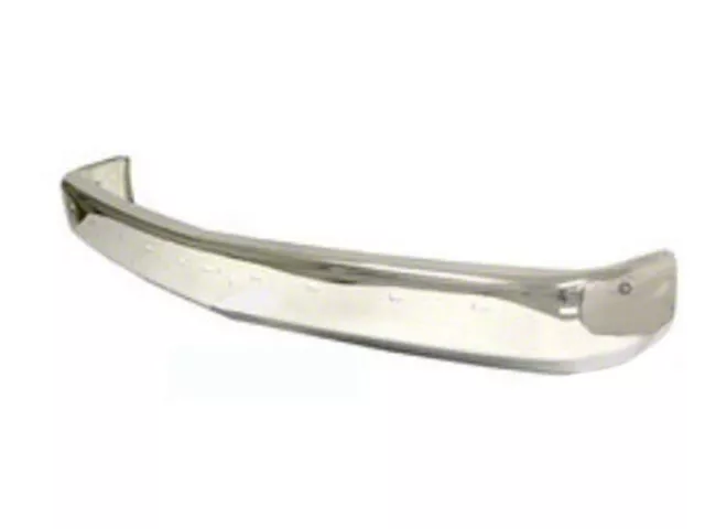 1988-2002 Chevy-GMC Truck Front Bumper Face Bar, With Impact Strip Holes, Chrome