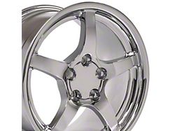 CV05 Deep Dish Chrome Wheel; 17x9.5 (88-96 Corvette C4)