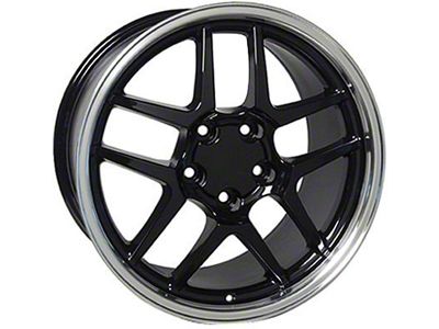 1988-2004 Corvette 18 X 10.5 Z06 Style Wheel Black With Machined Lip